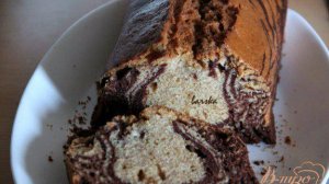 Мраморный кекс на сыворотке