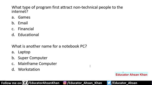 Computer Science Important MCQs Set 1 Computer Science Preparation | Lecturer Computer Science