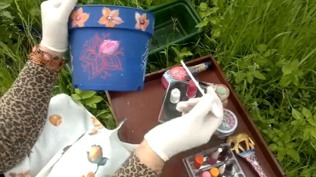 Маленький Огородик Елены Тереховой -  Рисуем лаками для ногтей 2017.06.09