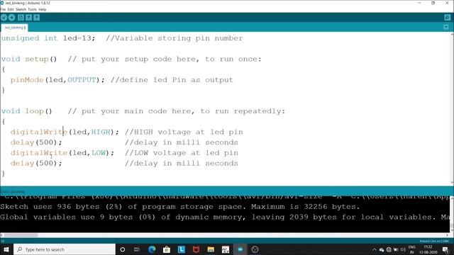 #7.Led Blinking With Arduino Uno |  digitalWrite() function | #Arduino Tutorials In Hindi смотреть онлайн