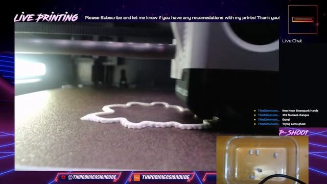 24/7 Live Stream 3D Printing Spooky Ghost on my Bambu Lab P1S with Polymaker смотреть онлайн