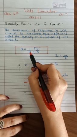 Quality Factor #physics #class12 #neet #neet #iit #shorts