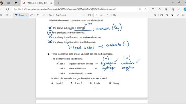 Form 4 Electrolysis Multiple Choice Walkthrough смотреть онлайн