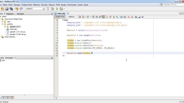 Gráfico de linha dinâmico com PHP смотреть онлайн