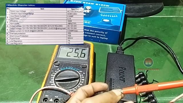 ADAPTOR UNIVERSAL 96 WATT, Volt Bisa di Seting dari 12volt sampai 24 volt - To Laptop dll. смотреть онлайн