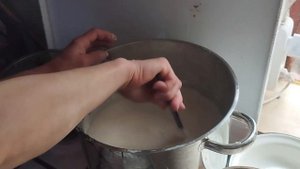 Отсолка мыла на щелоке (из золы) - вторая