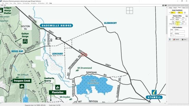 Ozi Explorer Pt 12 - How to covert paper maps which have no grid lines in to maps for Ozi Explorer смотреть онлайн