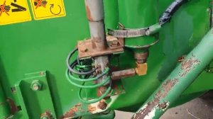 Пресс-подборщик John Deere 459 | Checking the work of the baler John Deere 459