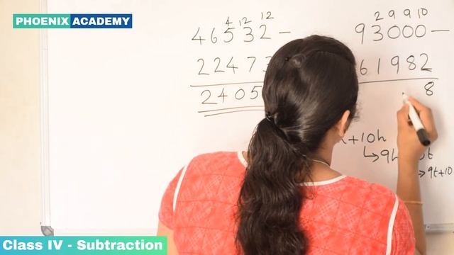 CBSE Class 4 MATHS Subtraction of 5 digit numbers with and without regrouping