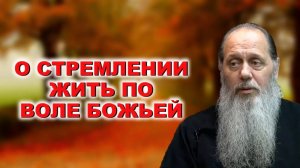 О стремлении жить по воле Божьей