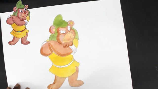 How to Draw Gruffi Gummi | Adventures of the Gummi Bears | Easy drawing смотреть онлайн