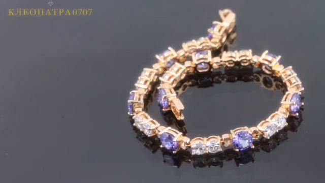 Супер браслет с фианитами, аметистами смотреть онлайн