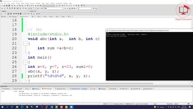 10th Computer Chapter 5 | Solved Exercise | Programming Exercise Chapter No 5 | @DigitalEducation10