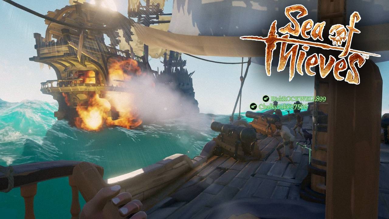 Жизнь пиратов! Поиски кладов, нападение акулы и летучего голландца / Sea of Thieves.