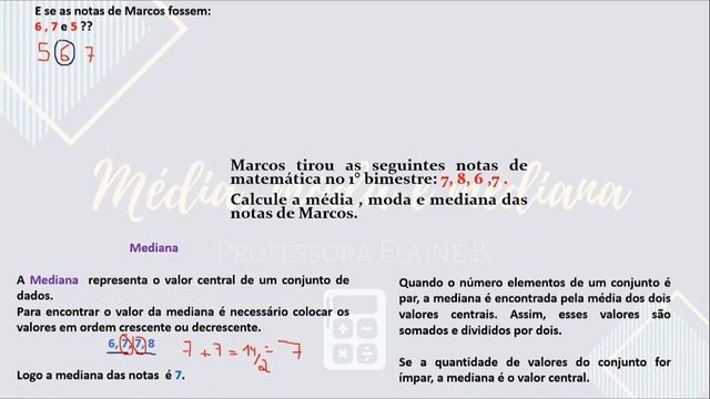 Média , moda e mediana. смотреть онлайн