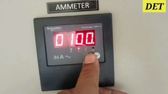 Schneider make EasyLogic DM3110 Ammeter Programming, Setting & Configuration #ENERGYMETER #dm3110