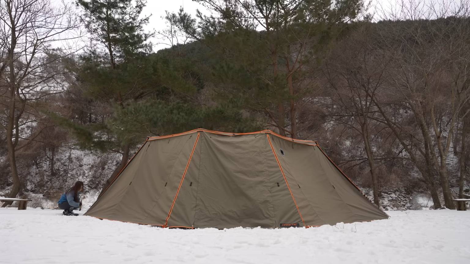 Кемпинг в снег, отдых смотреть онлайн