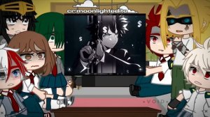 Class 1A+Allmight react to Villain Deku||MHA||