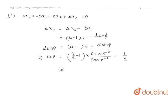 Light of wavelength`lambda = 500 nm` falls on two narrow slits placed a distance d = ` 50 xx 10^... смотреть онлайн