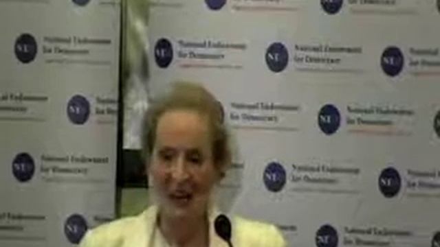 Madeleine Albright speaks about Vin Weber