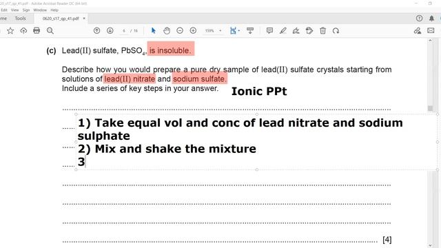 May June 2017 paper 41 Cambridge IGCSE Chemistry 0620/0971 part a смотреть онлайн
