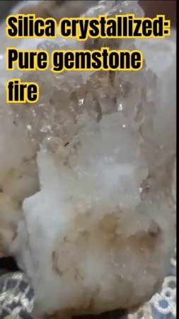 SILICA QUARTZ: Crystalline(SiO2)🤔 #silica #minerals #quarry #shortvideo