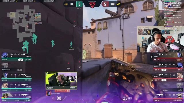 FNS reacts to BBL Esports vs NAVI | Map 1 | Champions Tour 2024: EMEA Stage 1 | смотреть онлайн