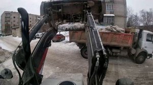 Hidromek 102b возим снег
