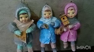 авторские ватные игрушки.