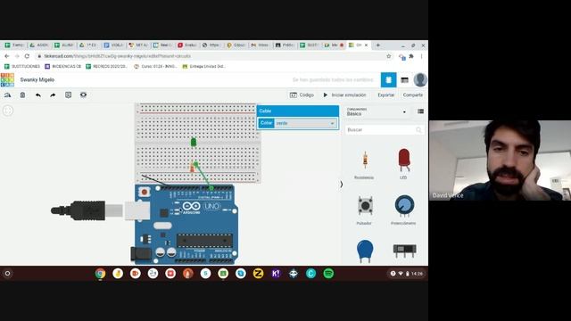 Parpadeo de un LED en Tinkercad смотреть онлайн