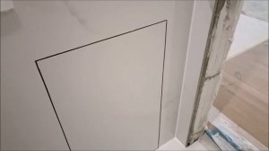 Ремонт в ванной. Укладка керамогранита 1200/600