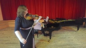 Анна Шаталова (скрипка) Наталья Волкова фортепиано. М.де Фалья Испанская сюита (3-6 части)