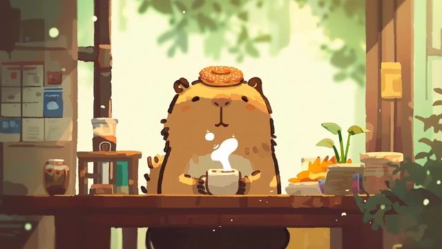 Capybara Coffee Time  Chill Lo-fi Jazz HipHopWhat’s Your Coffee Smile Today