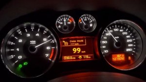 Peugeot RCZ thp 200 (200hp) acceleration 0-160 KM/H