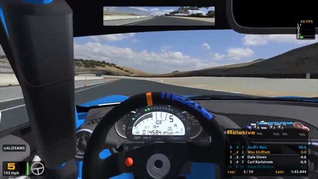 Iracing Global Mazda at Laguna Seca 4/8/16 (Ends With a Crash) смотреть онлайн