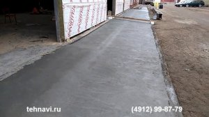 Устройство отмостки с применением фибробетона