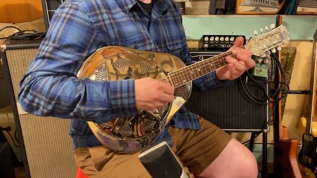 2010s Recording King RA-998-E engraved resonator mandolin смотреть онлайн