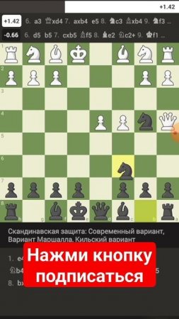 Разгром в скандинавской защите. #chess #chessgame #chestworkout #checkmate #шахматы #chess.nok_talk