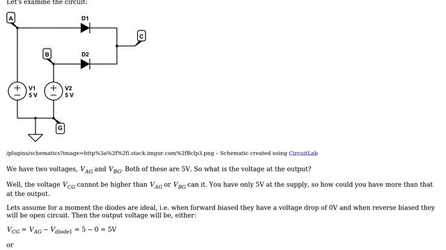 Electronics: OR gate with diode (2 Solutions!!) смотреть онлайн