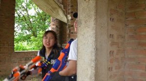 LTT Films : Couple S.E.A.L X Nerf Guns Fight Criminal Group Black Demon Mask Crazy Hunters