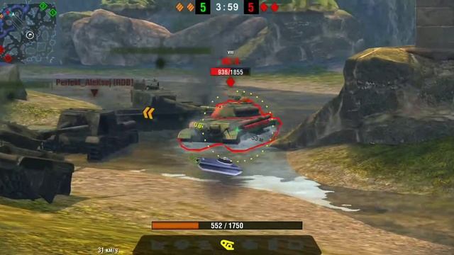 AMX 50 100 - 5360 DMG Wot blitz (MASTER, 2208 ex.) | МАСТЕР НА AMX 50 100! Отличный бой wot blitz смотреть онлайн