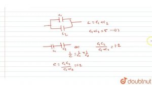 Two capacitors have a capacitance of `5 muF` when connected in parallel and `1.2 muF`