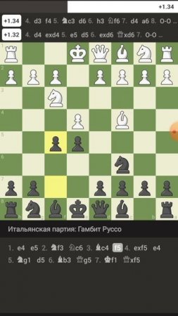 Гамбит Руссо. #chess #chessgame #шахматыдляновичков #checkmate #chestworkout #chesstactics