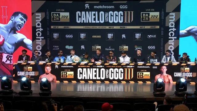 Canelo Alvarez vs Gennadiy Golovkin 3 Undercard Press Conference (Rodriguez, Castro, Pacheco & More