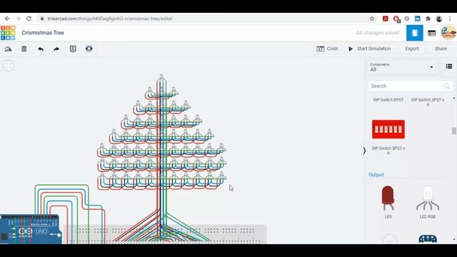 Decorate your Christmas tree with RGB LED using Arduino. Christmas tree automation project for kids