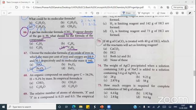 14TH SEP MONDAY XI SCIENCE CHEMISTRY PG смотреть онлайн