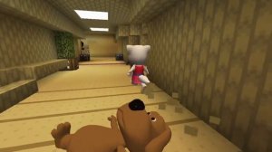 OBUNGA, MAXWELL THE CAT & SKIBIDI BOP YES Chasing US in BACKROOMS - Minecraft 360°