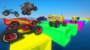 Как далеко зайдут эти автомобили Pixar McQueen Monster Trucks The King