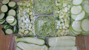 Заморозка кабачков и цукини на зиму