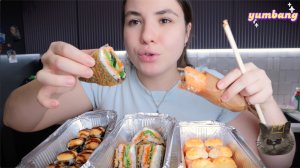 МУКБАНГ иду к врачу, гадание на Ивлееву, роллы и шаурма с лососем!) mukbang asmr